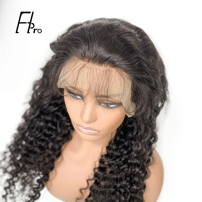 180% Destiny 13x4 Front Lace Wig Free Part Hair Deep Wave Texture Natural Color